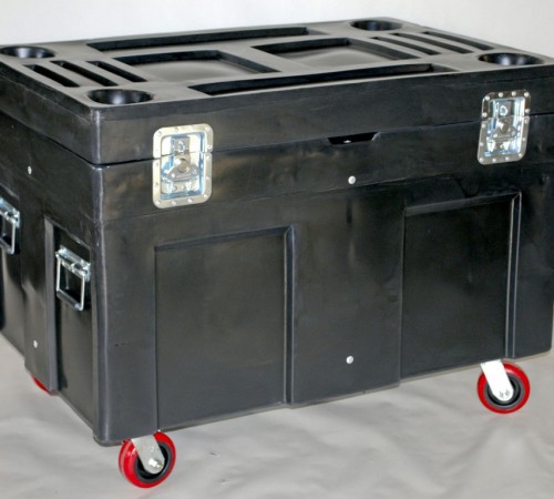 RC - 4534H5 PLASTIC ROAD CASE WITH CASTERS
