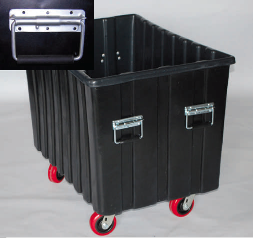 SURFACE CHEST handles are an option for all Shipping Containers, Carts and Bushel Trucks.