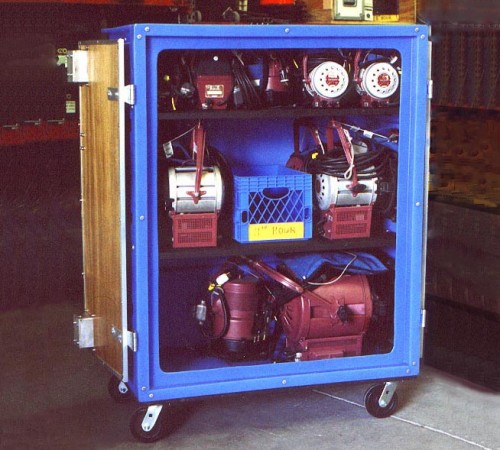 RTC-5829H6 BULK CART ON CASTERS IN USE