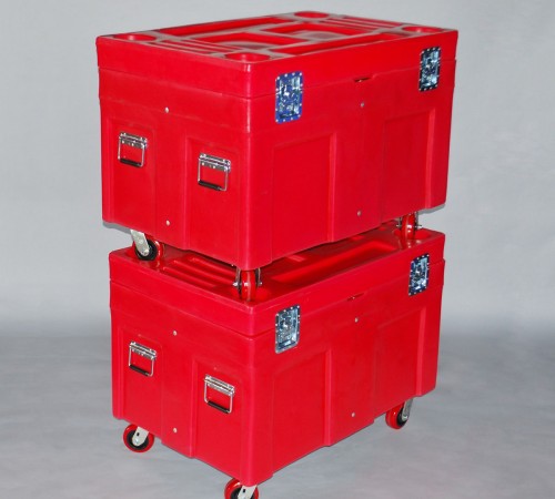 RC - 4534H5 PLASTIC ROAD CASE WITH CASTERS